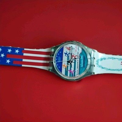Swatch 1996 Atlanta Olympics Watch Working Condition, Vintage