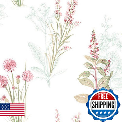 Manhattan Comfort NWAB42442 Woodbury Series Vinyl Floral Toile Design Large Wall