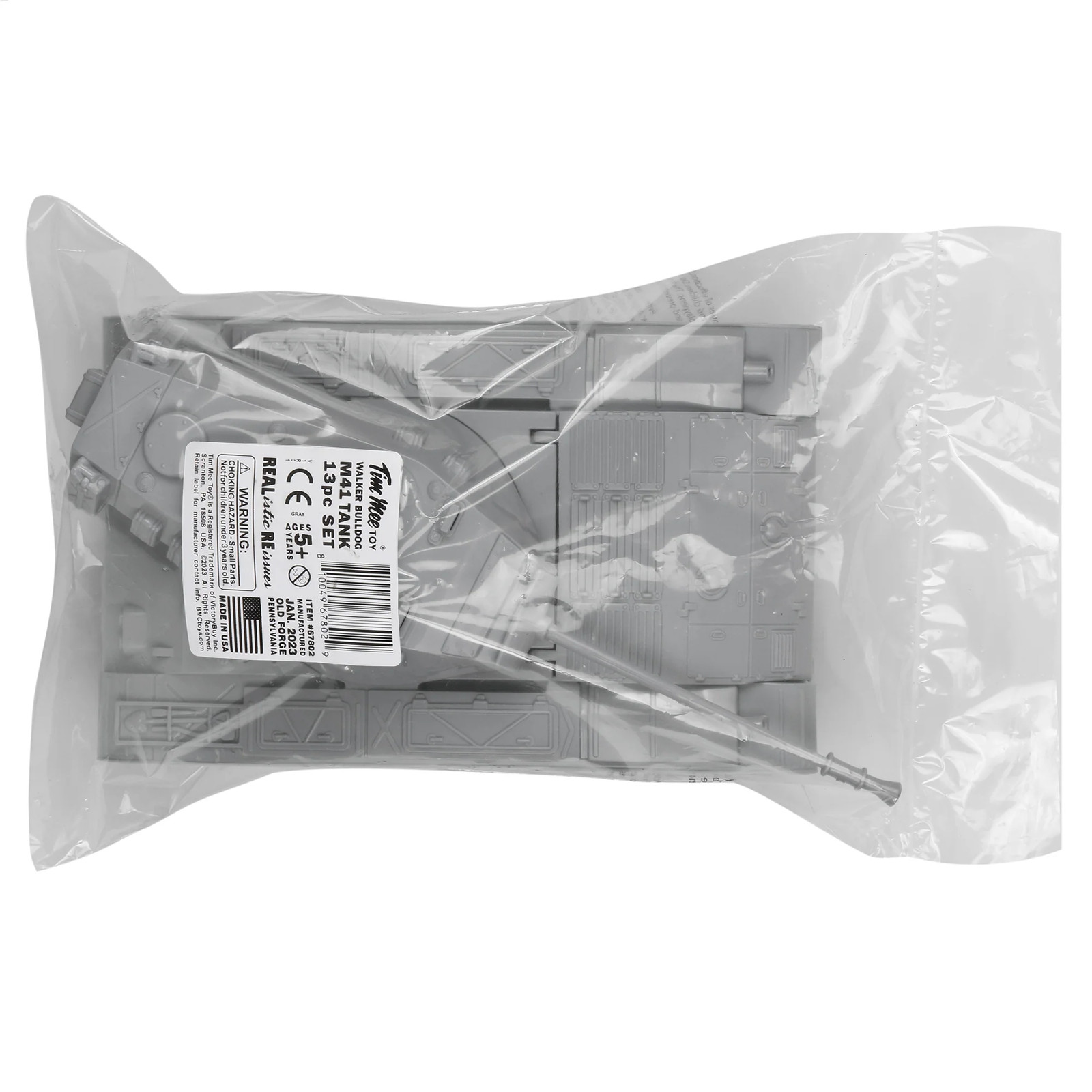 Tim Mee Processed Plastic Gray M41 Walker Bulldog Tank SWAT Timmee Army Men Set