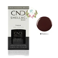 CND Shellac UV Gel Polish 0.25 oz NIB Fedora