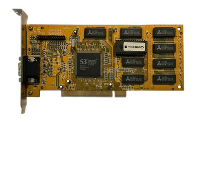 Yakumo S3 Virge DX PCI 4MB VGA 127MM-VS16 VS17-AVCG 1997