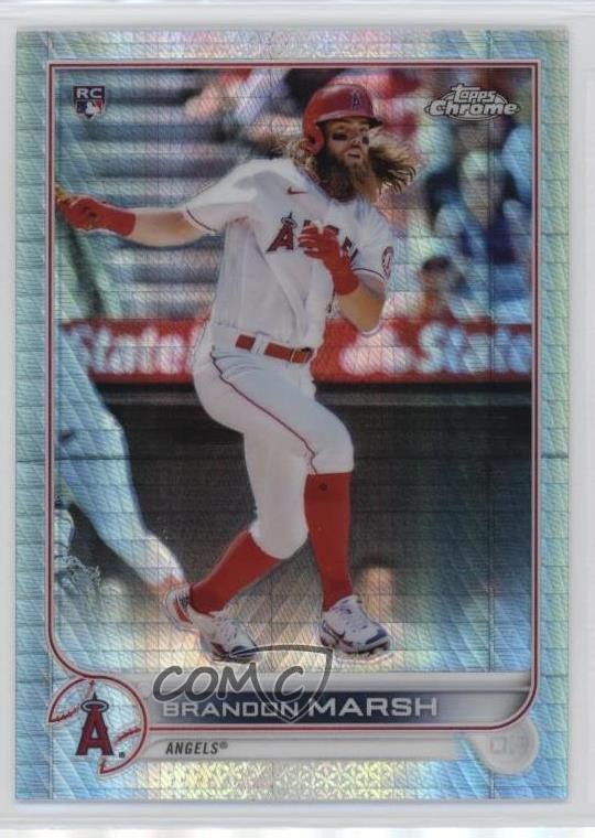 2022 Topps Chrome Prism Refractor Brandon Marsh #133 6u5