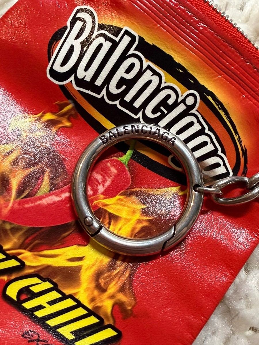 Balenciaga Charm/Keychain Chips Bag in Red Spicy Chili | eBay