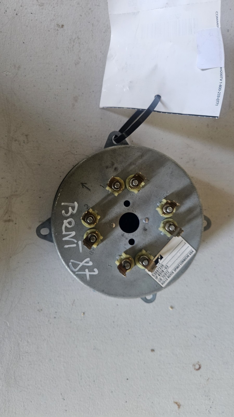 1977 - 1989 Rolls Royce Spirit Corniche Instrument Cluster 4 in 1 Gauge UB70912