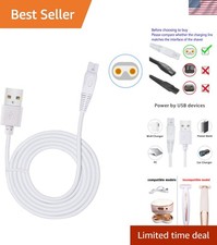 Portable USB Charging Cable for Finishing Touch Ladies Shaver - Safe Reliable