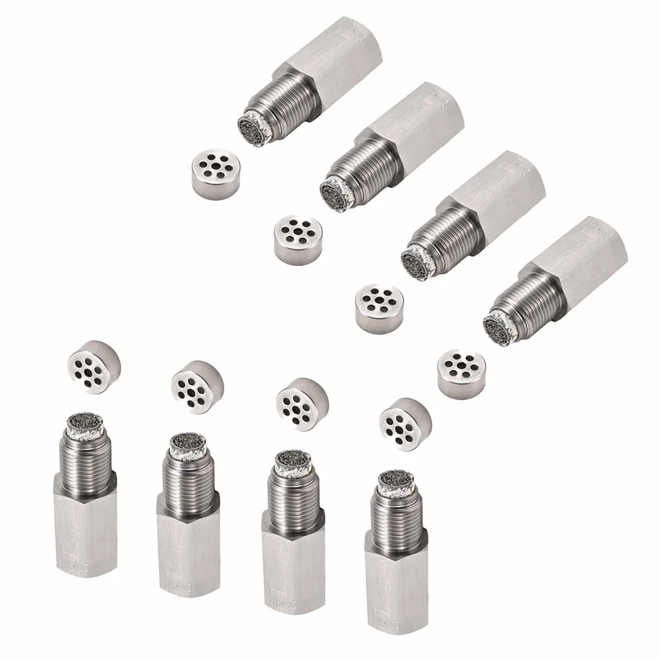 8Pcs Steel Mini Catalytic Converters Oxygen O2 Sensor Rear Exhaust Accessories - Image 2 of 4