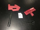 Vintage GI Joe Cobra Vehicle Parts 1986 Thunder Machine LOT 4 lights belt cannon