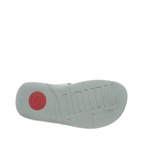FitFlop Walkstar DX4-011 Toe Post Sandals Women's Silver Slip-On Wedge Comfort - 第 24/36 張圖片