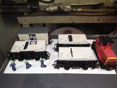 Faller E-Train Playtrain: Rot  Diesellok SUPER SET + 4 WAGEN / TOP ZUSTAND-PREIS