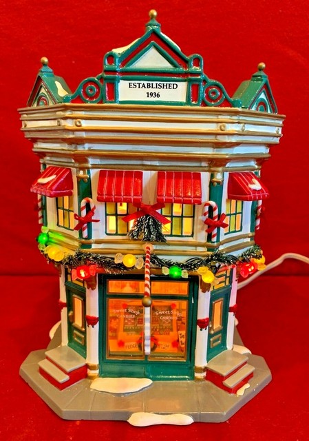 The Sweet Shop Dept 56 Snow Village 55300 Christmas candy store city 3D