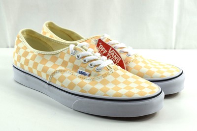 peach checkered vans