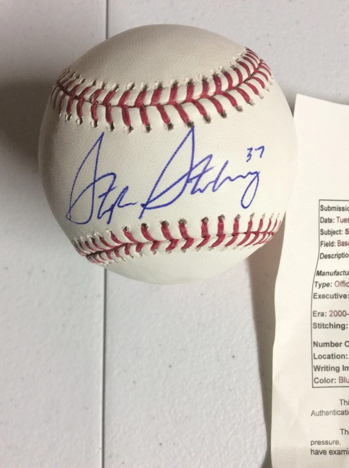 Stephen Strasburg Autograph Signed OMLB Authenicated JSA Full Letter“ Nationals” - Image 2 of 4