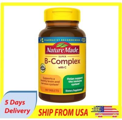 Nature Made Super B Complex, immune support, 140 tablets,Gluten Free.