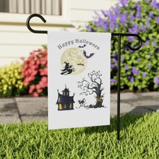 Halloween Garden House Banner