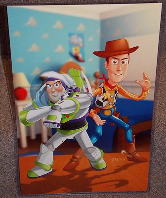 Toy Story Woody Buzz Lightyear Glossy Art Print 11 x 17 In Hard