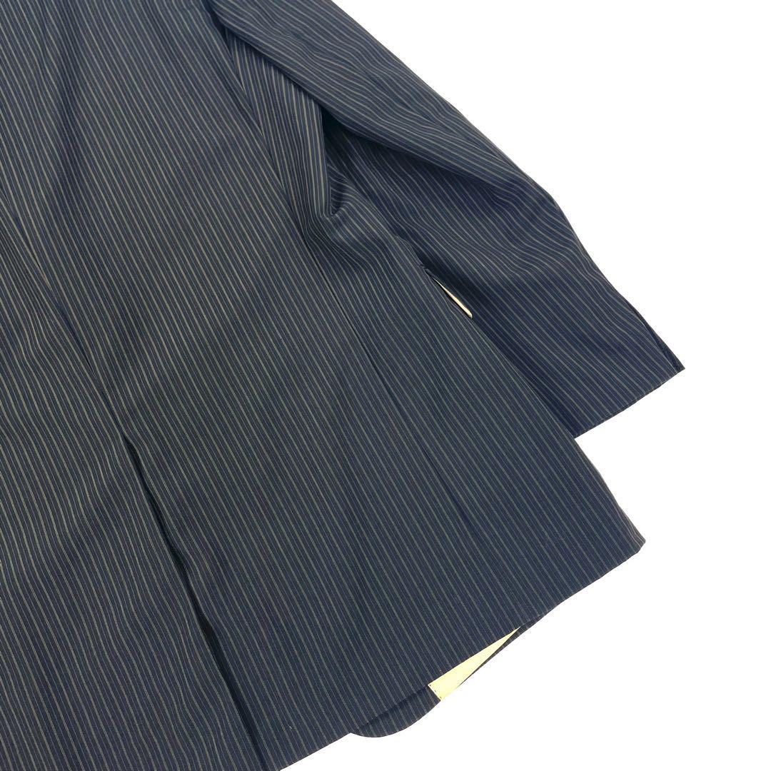 HUGO BOSS Set-up Suit Striped Wool Vintage Black Size 52 From