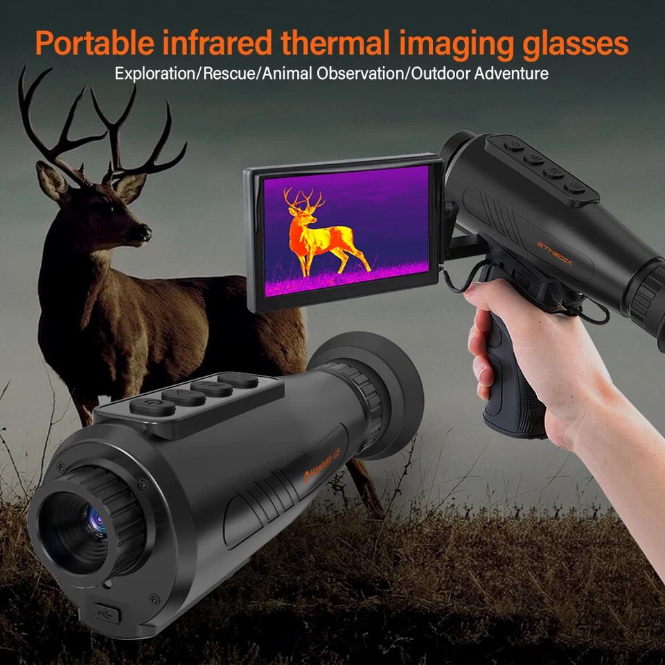 AI 384*288 Thermal Imaging Monocular Heat Vision Digital 8x Zoom for Hunting New - Image 4 of 4