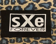 Straight Edge Forever DIY Patch- Punk Crust Black Flag Leftover Crack Oi