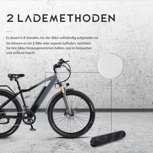 29 Zoll E-BIKE Damen/Herren E-Mountainbike 48V 18AH Akku Elektrofahrrad - Bild 12 von 24