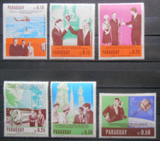 Paraguay 1967, Mi.1757-1762, Space, Raumfahrt, Kennedy, ** postfrisch