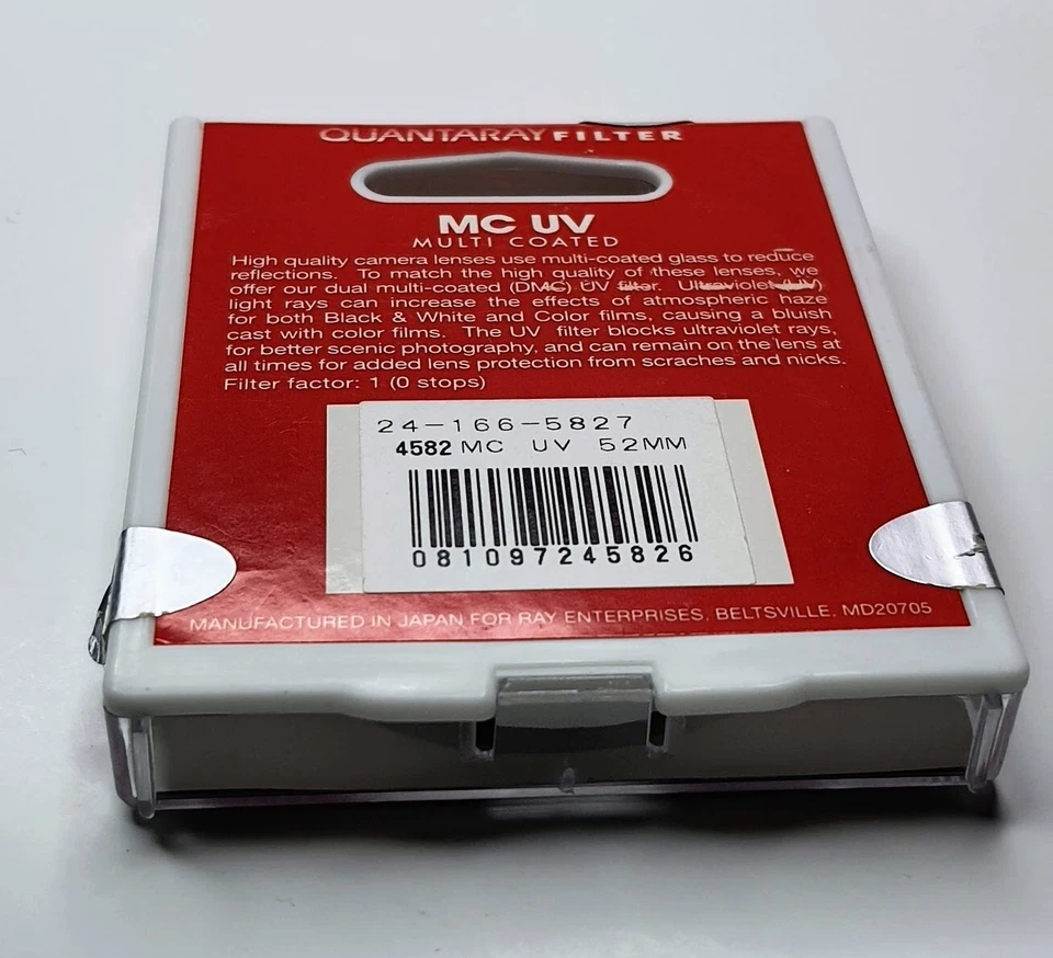 Genuine 52mm UV Q MC Guard Protector Safety Glass Lens Filter Multi Coated 52 mm - Image 2 of 3