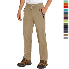 Men's Sweatpants Quick Dry Gym Workout Joggers Running Sport Casual Trousers US