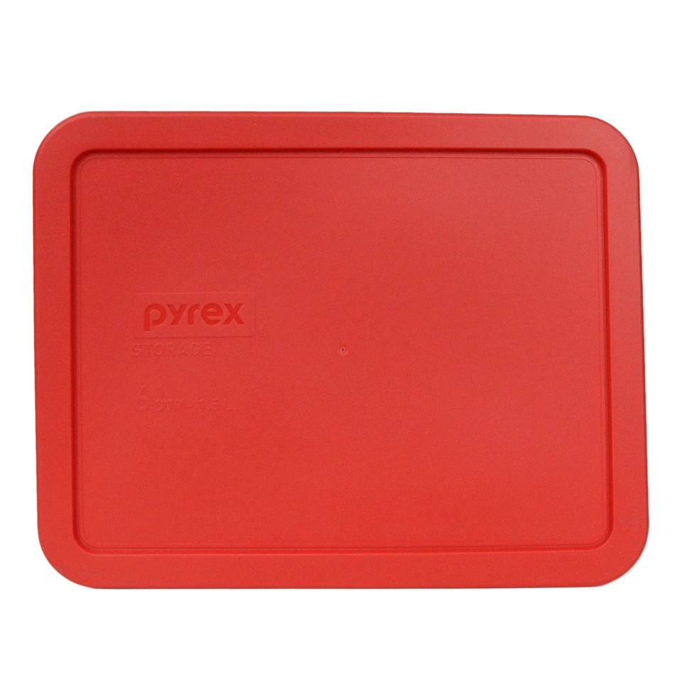 Pyrex Plastic Lid Set - 5 Replacement Lids (Orange, Blue, Green, Red) For Storage