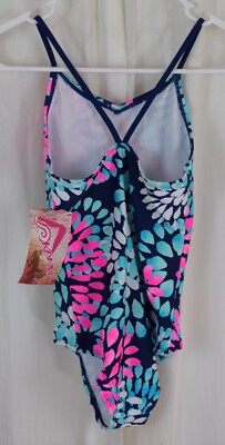 Kanu Surf Karlie Maillot De Bain 2 Pièces Pour Fille, Tropical Dance Navy, 10