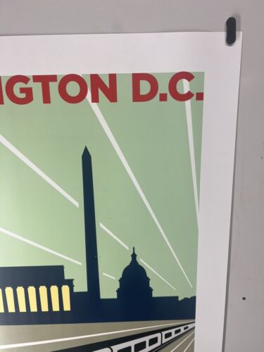 Original Reiseposter 2004 Amtrak Acela Washington DC Schwab - Bild 3 von 5
