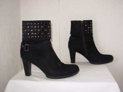 Bottines En Cuir MAN'ZELLE Taille 38 Couleur Taupe - Occasion En Bon état