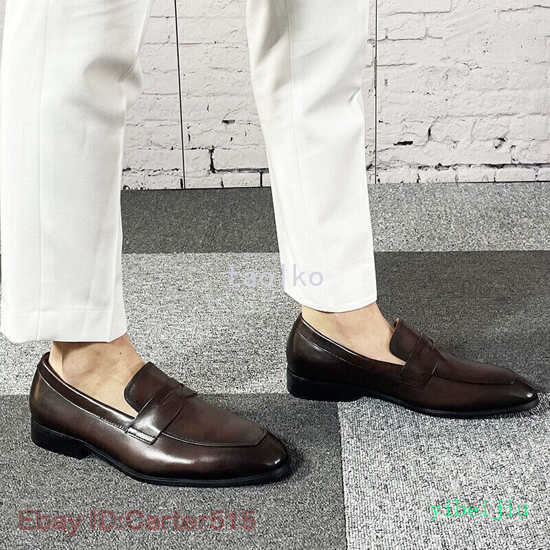 SAOLA Mocassino uomo slip on abito formale vera pelle scarpe derby business party