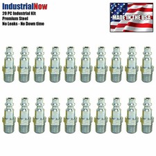 20 pcs Heavy Duty Quick Coupler Air Hose Connector Fittings 1/4 NPT I / M Style