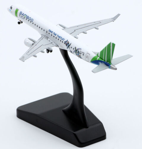1:400 JC Wings Bamboo Airways Embraer 190-200LR Diecast Models OY-GDB Aircraft - Foto 10 di 12