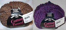 Tahki Cotton Tweed Worsted Italian Yarn Color Choice Knit Crochet Flat Rate Ship