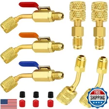 limontek Air Conditioning Refrigerant Angled Ball Valve for R410A R134A R12 R