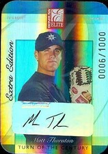 Matt Thornton autographed Baseball Card Mariners 2002 Donruss Elite Rookie #227