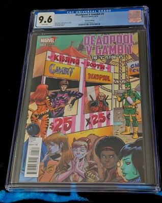 Deadpool v Gambit [Marvel 2016] #1 Kissing Booth Variant CGC 9.6 White Pages