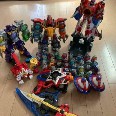 Power Rangers Uchu Sentai Kyuranger DX Megazord Morpher 6p Set Bundle Kyutama