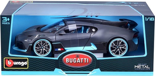 Bburago Bugatti DIVO (Gris, Escala 1:18) Coche Modelo Deportivo - Imagen 6 de 6