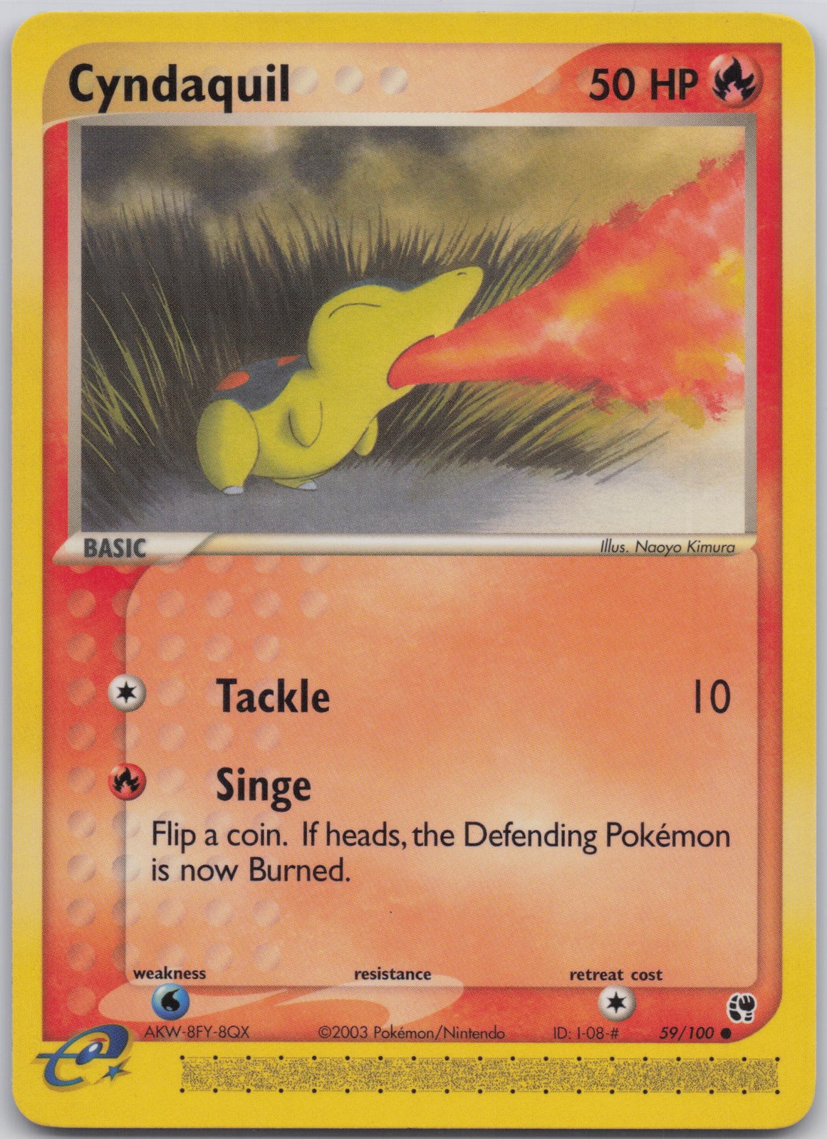 Cyndaquil 59/100 Normal Sandstorm NM