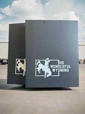 Big Wonderful Wyoming Large Mud Flaps 1 - Pair 24 Wide X30 Long