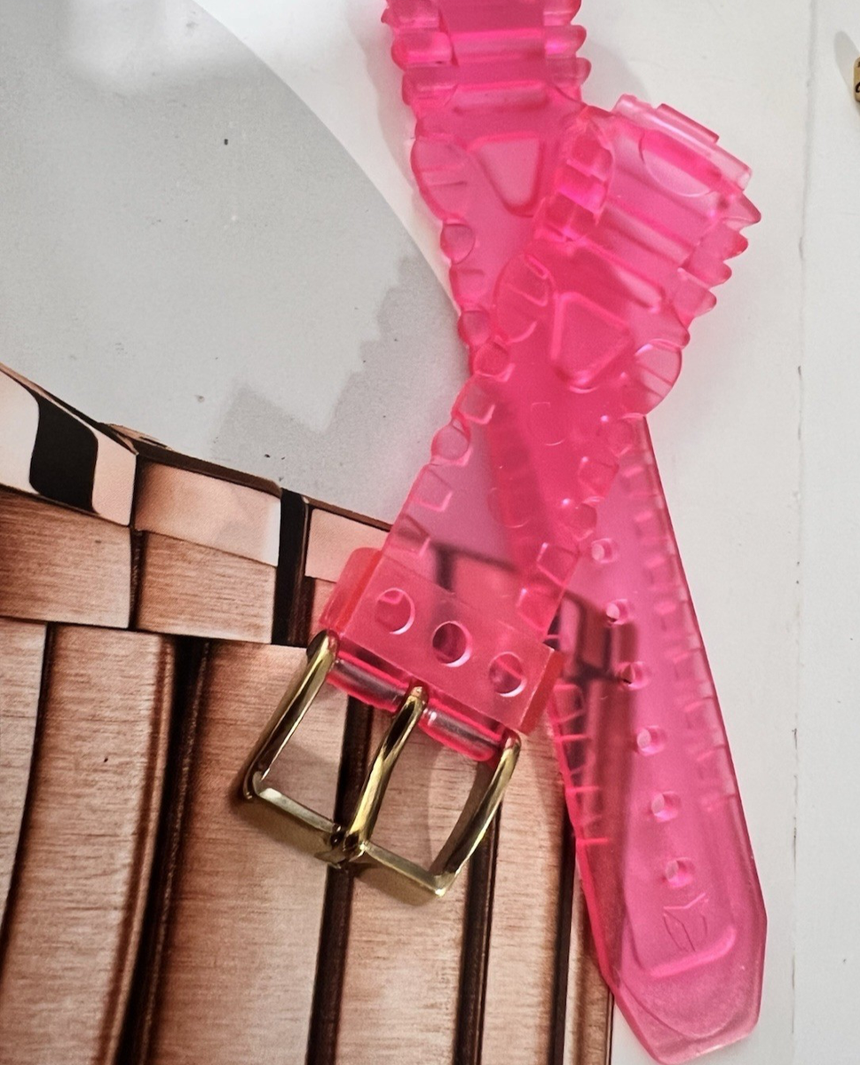 TechnoMarine Watch Strap Pink Silicone 17 mm INLET (Total 23mm