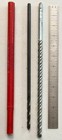 TWO 12" DRILL BITS:  5/16" HS STEEL TWIST & 1/2" MASONARY; BOTH IN EXC. COND. — photo 2