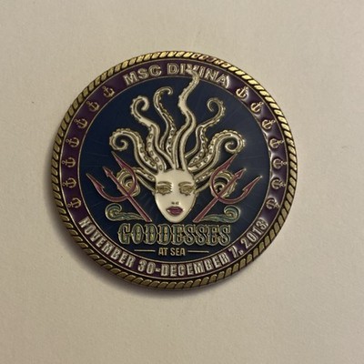 MSC Divina Goddesses at Sea & Drag Stars Cruise Challenge Coin 2013
