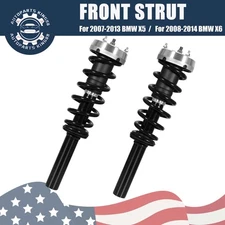 Pair Front Struts & Shocks w/ Coil Spring for BMW X5 2007-2013,BMW X6 2008-2014