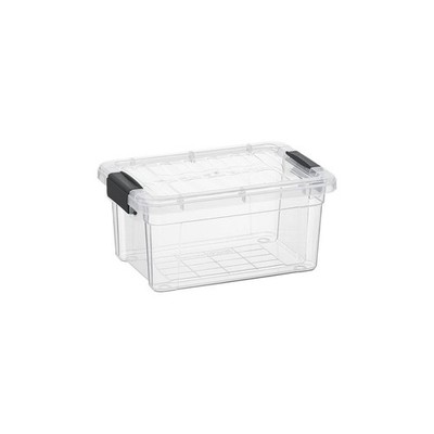 Superio Clear Storage Lid 3.4 Quart Plastic Container Bins For Organizing