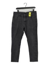 Here&Now Women's Jeans W 34 in Black Cotton with Elastane, Polyester Straight