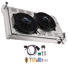 Aluminum Radiator Shroud Fan For Chevrolet Corvette 5.0l 5.7l 1977-1982 At 3 Row