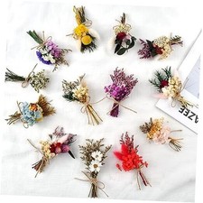 Dried Flowers - Mini Dried Flower Bouquet Wildflower Decor, Natural 13 PCS N