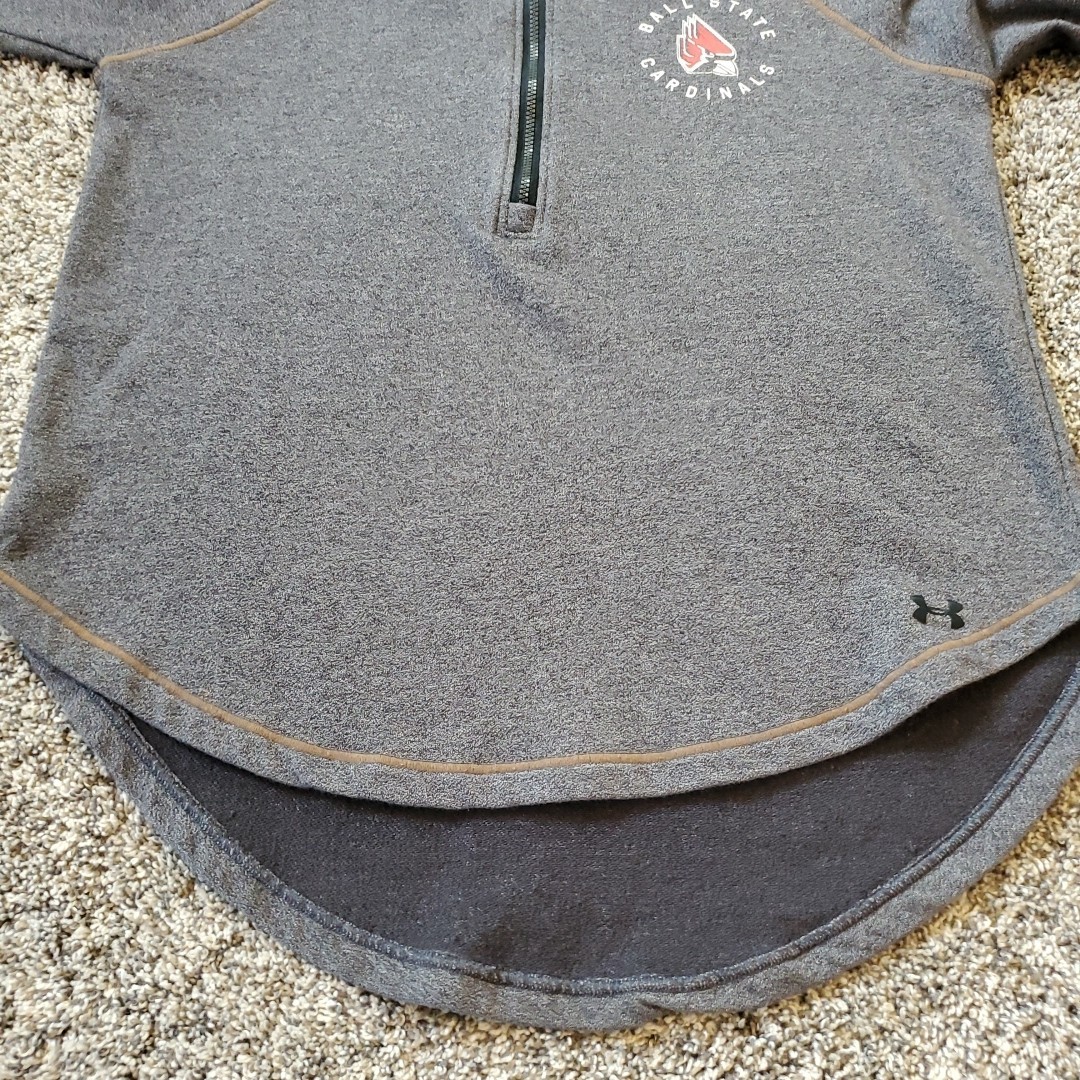 Under Armour Ball State Womens Small Performance Tri-Blend Fleece 1/2-zip Jacket thumbnail 8